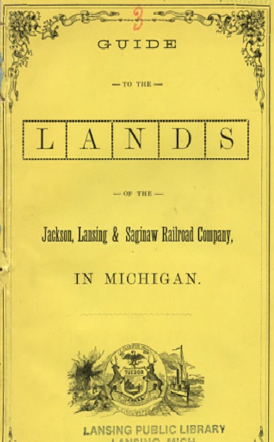 Title details for Guide to the Lands in the State of Michigan by Jackson, Lansing and Saginaw Railroad Company - Available